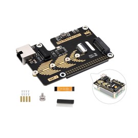 PCIe to ETH and M.2 Adapter Board Compatible with Raspberry Pi 5, Expands M.2 Hard Drives and Gigabit Ethernet Ports in 2230/2242 / 2260/2280 Sizes, 5Gbps Data Rate,Driver-Free, Plug and Play
