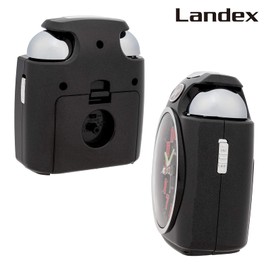 LANDEX YT5243BK Loud Alarm Clock Gachibel Analog Snooze with Light Black