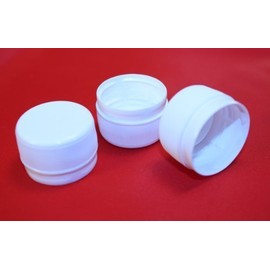 10 Pack 28mm White Plastic Bottle Caps