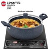 Hawkins Ceramic Nonstick Handi, 5 Litre, Induction Biryani Pot, Granite