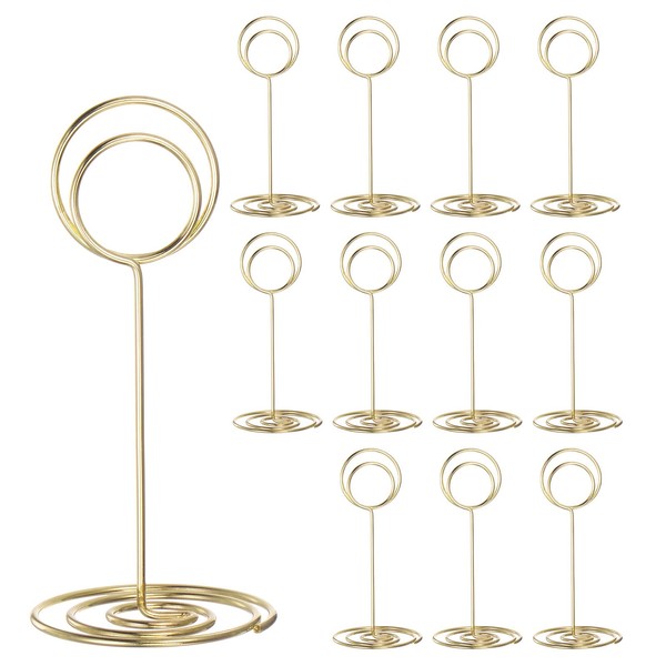 sourcing map 12pcs Table Number Holders 3.35 Inch 85mm Tall