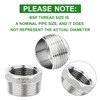 TAISHER 2 Pcs 304 Stainless Steel Reducer Hex Bushing, 1-1/4"