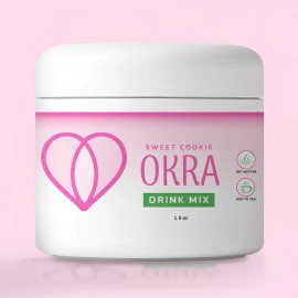 Okra Drink Mix Powder Sweet Flavor Hydration Support Plant Based Beverage Mix Daily Wellness Drink Feminine Care Supplement Natural Herbal Mix