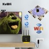 KuWFi Hotspot 4G LTE No SIM Card Router 1200Mbps Dual