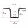 SI 12" Inch Handlebar Rise Ape Hangers For Harley Sportster