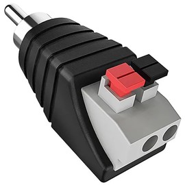 tunghey 10Pack Speaker Phono Wire Cable to Audio Male Female RCA Connector Adapter Plug Jack (5 Male and 5 Female)