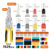 Pinza Ponchadora Abrazadera Engarzador De Terminales 1529pcs