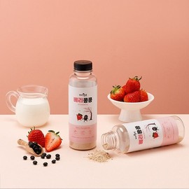 Naturally Delicious Jeonju Restaurant Design Farmer Jeonju Healthy Food Strawberry + Black Bean Berry Soybean 1 Bottle (30g) / 자연맛남 전주맛집 디자인농부 전주 건강선식 딸기+검은콩 베리콩콩 1보틀병(30g)