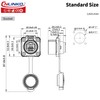 CNLINKO LP-20 RJ45 Panel Mount Socket, CAT6 Ethernet Connector RJ45