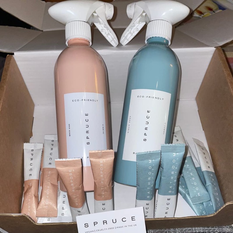 Spruce Duo Starter Kit Bundle: Refillable Multipurpose and Bathroom Cleaning