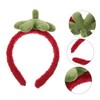 PACKOVE 2pcs Cute Strawberry Headband Soft Makeup Hairband for Comfortable