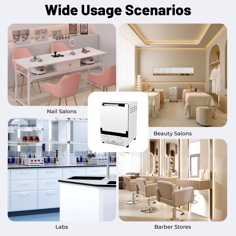 12L Dry Heat Sterilizer for Nail Tools, High-Temperature Salon Unit