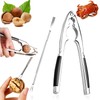 Gxlaihly Nutcracker, walnuts, die-cast zinc stainless steel with walnut needles,