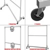 Simple Houseware Commercial Grade Z-Base Double Rod Garment Rack, 600lb