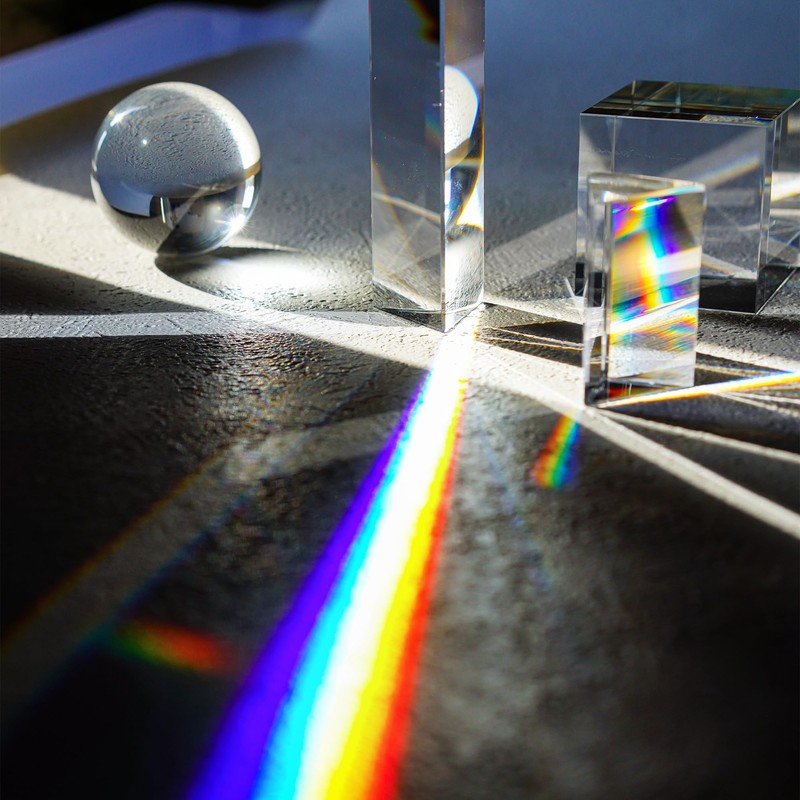 QFkris 6 Pack K9 Optical Crystal Photography Prism Set, Include