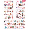 168 Pieces Cute Flamingo Temporary Tattoos Stickers,20 Sheets Summer Flamingo