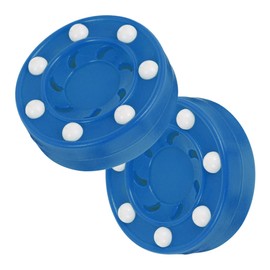 Supvox Set of 2 Roller Hockey Pucks for Street Hockey Professional Training Pucks for Inline Hockey Suitable for Men and Women Colour Random