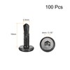 sourcing map 100Pcs Hex Socket Self Tapping Screws, #12 x