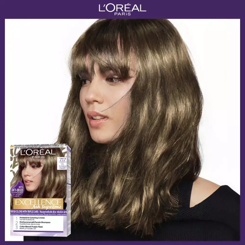 L'Oreal Paris 로레알파리 엑셀랑스 애쉬 슈프림 염모제 [6.11 스모키애쉬] L'Oreal