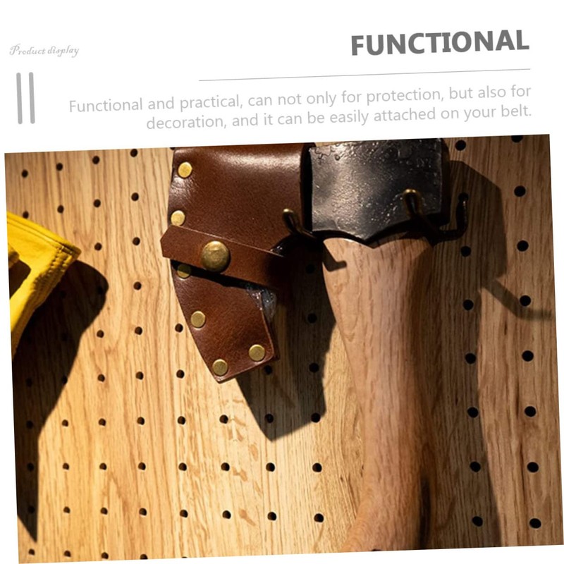 Sosoport Leather Axe Protector Cover Hatchet Head Protective Sleeve for