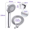 Senbaler Water-Saving Shower Head Universal with 1.55 m Stainless Steel