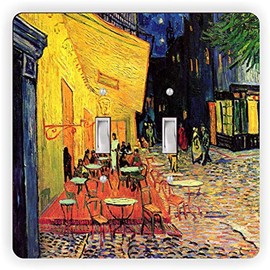 Van Gogh Art The Café Terrace - Light Switch Plate Cover - Double Toggle Switch Plate - Double Toggle Cover