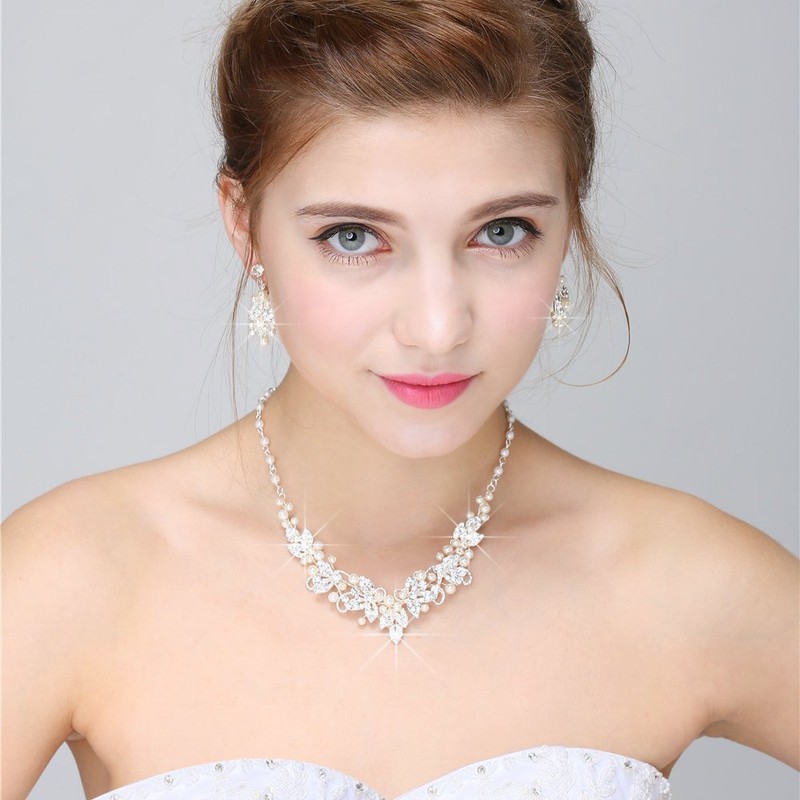 HONEY BEAR Juego de Collar y Arete para Mujer de