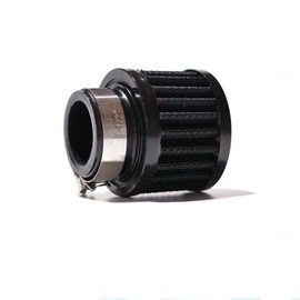 25mm Air Intake Filter 1" Inlet Dia Air Intake Cone Universal Filter Parts with Adjustable Clamp (Black)