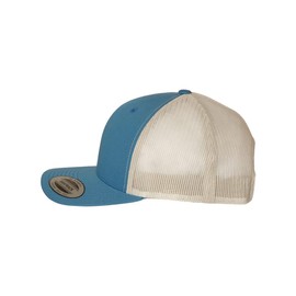 1973-79 Ford F150 Pickup Truck Fully Embroidered Yupoong 6606 Snapback Trucker Fitted Cap Steel Blue/Silver