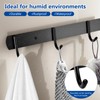pzihao Pack of 2 Hook Rack Kitchen Hooks, Coat Hooks,