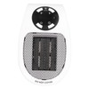 500W Black and White Mini Electric Heater Portable Wall Mounted