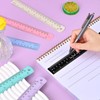 BAYTORY 7 Pcs Aluminum Rulers, Bulk Multicolor Ruler, 20cm &