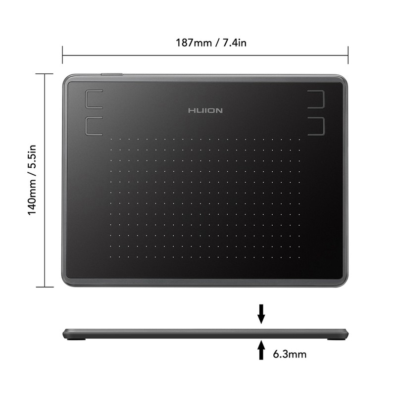 Huion H430P Graphics Tablet Drawing Tablet with 4096 Levels Pressure