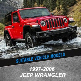 CJPPPZIW Windshield Wipers-13 Inch+13 Inch Replacement for 1997 1998 1999 2000 2001 2002 2003 2004 2005 2006 Jeep Wrangler Wiper Blades for My Car,Quality Front Pink Windshield Wiper Blades(Set of 2)