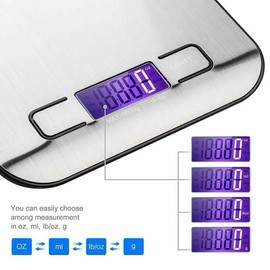 Battery Connection Digital Electronic Kitchen Food Diet Postal Scale Weight Balance 5KG / 1g 11lb