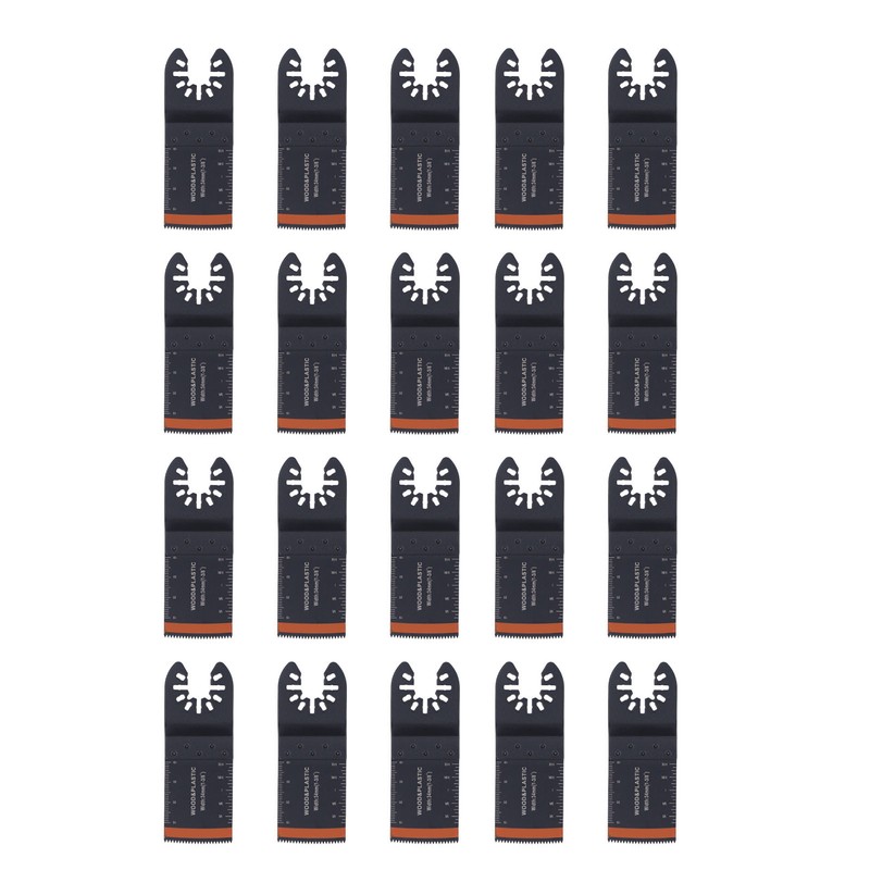 20PCS Oscillating Tool Blades 1‑3/8 Inch 34mm Multifunctional Straight Blade