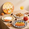 Fall Paper Plates-48Pcs 7“Thanksgiving Dessert Plates 4 Design Dinner Disposable