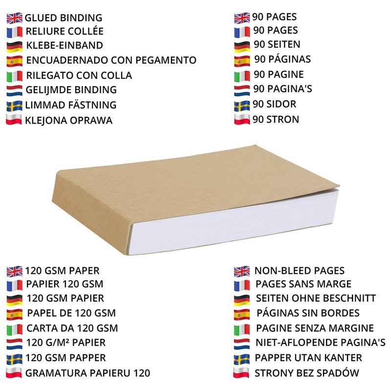 Belle Vous Flipbook Paper Kraft Paper Pad Blank (Pack of