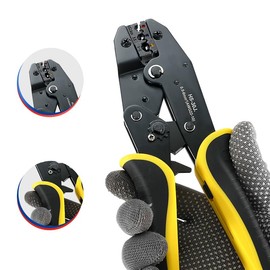 LZIAE Crimping Tool HS-30J Pliers For Insulated Wire Connectors-AWG 22-10 Ratchet Crimper Tools Wire Crimping Tools-Available for Electrical Insulated Connectors and Wire Terminal