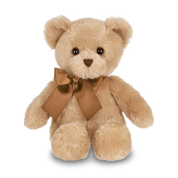 Bearington Lil’ Honey Plush Teddy Bear: Classic Collection Hand-Sewn 12-Inch, Light Brown Stuffed Bear, with Plush Fur and Premium Fill Detail; Great Birthday for Kids of All Ages