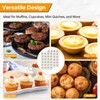 Spmarkt 2-Pack 24-cup Beige Miffin Pan, Non-Stick Cupcake Muffin Tin,
