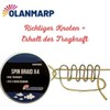Olanmarp Spin Braid X Colour Chartreuse 250 m - Braided