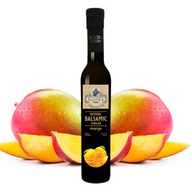 Ellora Farms, Mango fruit Infused Greek Balsamic Vinegar, thick and creamy, no-added sugars, no-preservatives, 8.45 oz. bottle, Pack of 1
