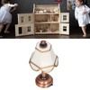 Miniature Lamp 1/12 Scale White 6cm Overall Height Battery Operated