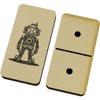 Azeeda 'Clockwork Steampunk Robot' Domino Set & Box (DM00040325)
