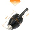 Mesee 0.3-8mm Keyless Drill Chuck, 1/4 Inch Hex Shank Quick