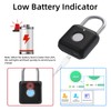Fingerprint Padlock, Eseesmart Small Combination Padlock, Biometric Keyless Padlock USB