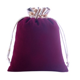 KONMAY Pack of 20 Mixed Soft Velvet Jewellery Bags with Drawstring, 7 x 9 cm Velvet Bag with Golden Fabric Wedding Party Gift Bag