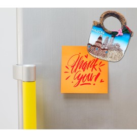 3D Fridge Magnet Vintage City Bologna Italian Flag Fridge Magnet Decoration for Magnetic Board Home Kitchen Office (SHOPPER)