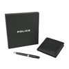 Police Men's Gift Box, Black with dog tag, blue pen,